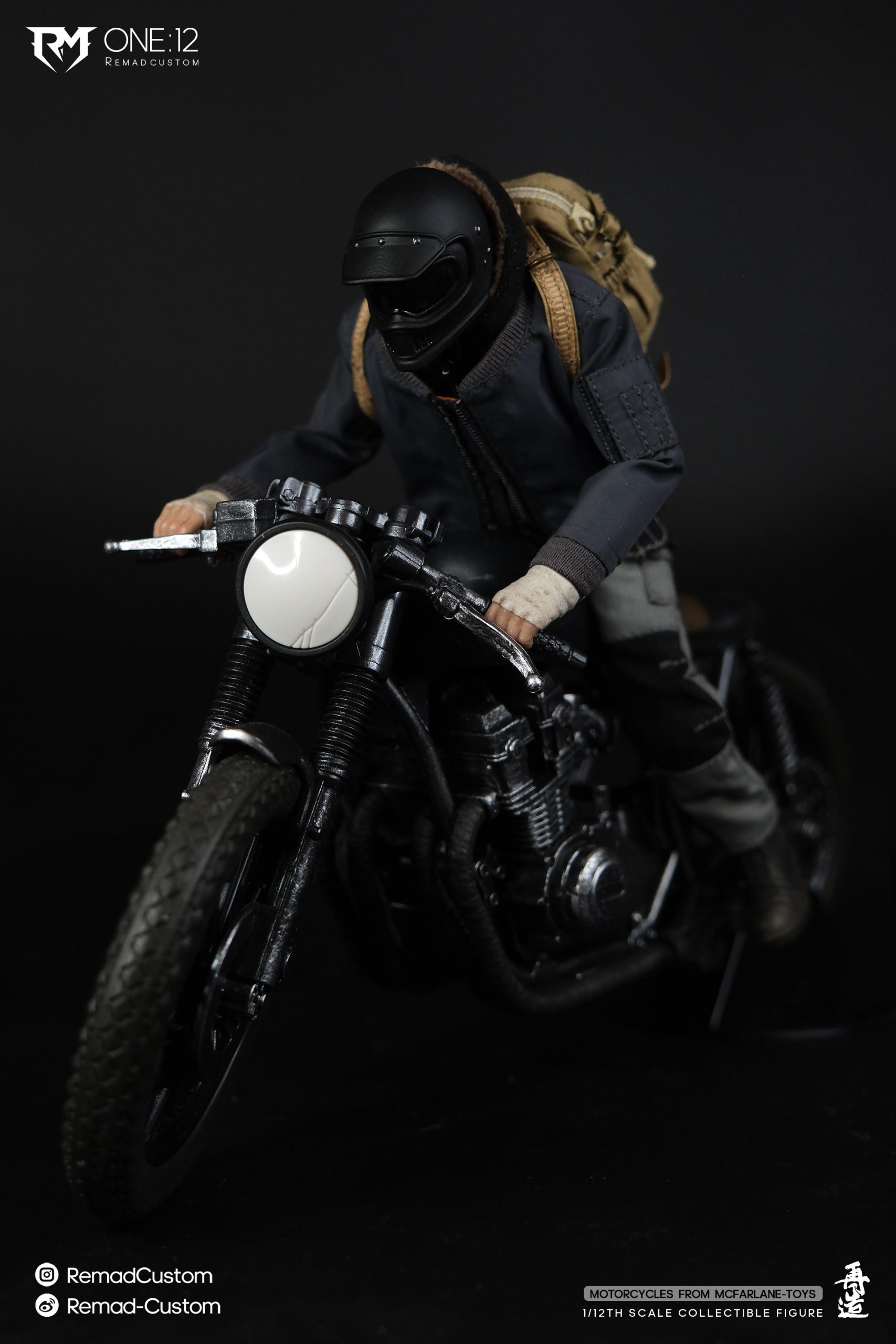 Motorcycle Wanderer 6 inch Cloth Outfit 1/12 Articulated Figure - Remad Custom Studio