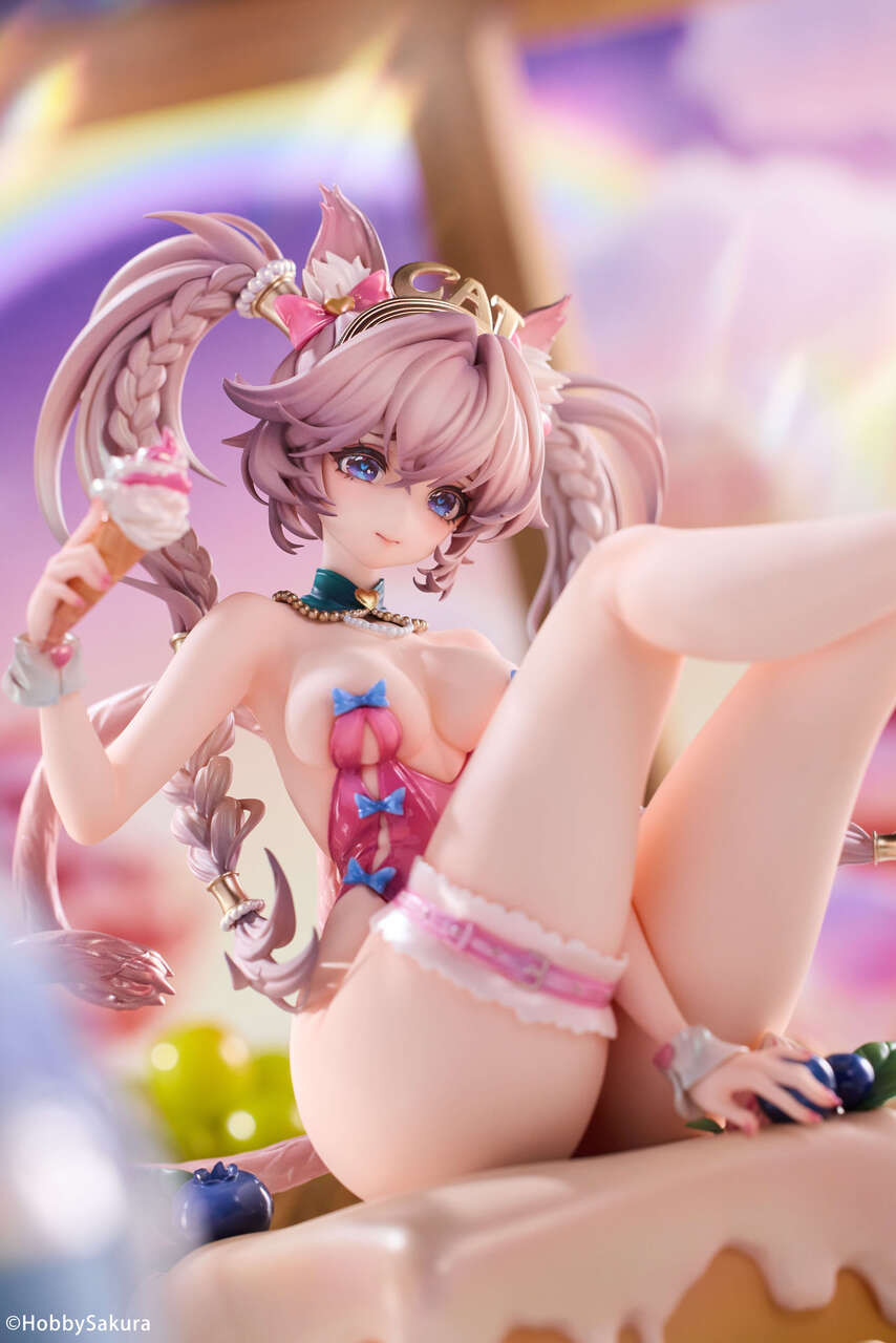 Cake Catgirl Pre-painted Figure (Licensed) 1/6 Scale Statue (GK)- Hobby Sakura 