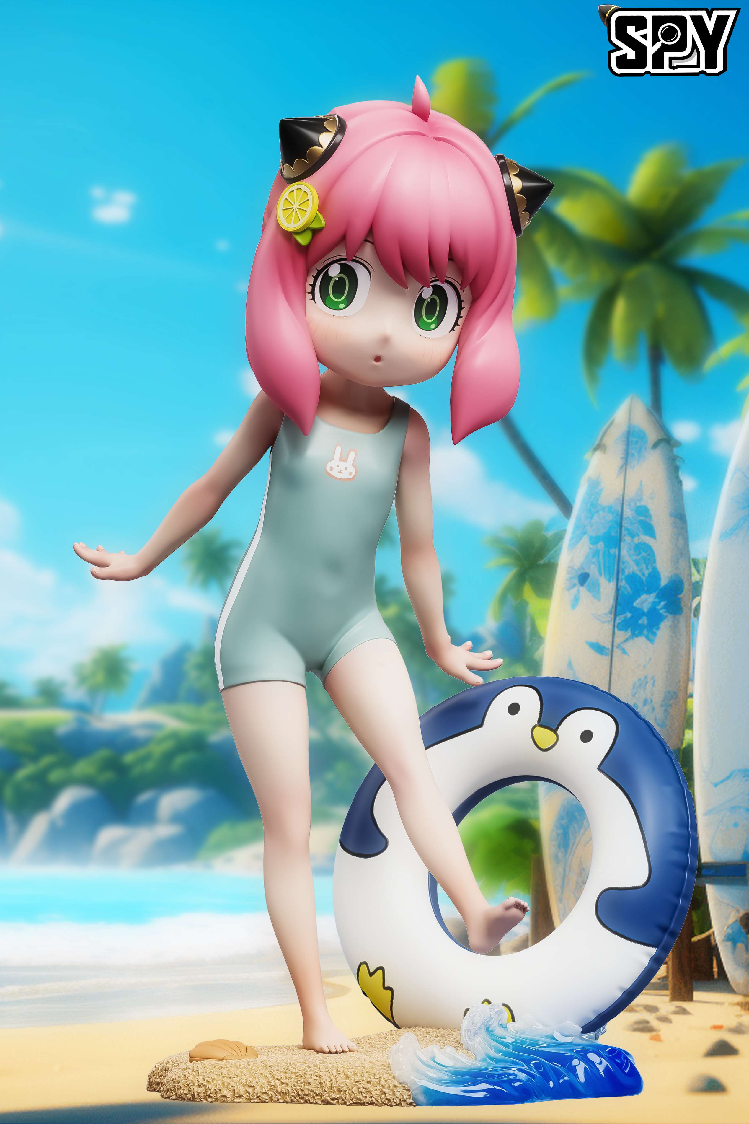 Pre-sale(GK) Lemon Aniya (second edition) material pure imported PU + resin size height 18cm * width 11cm * depth 10cm model A normal version. B swimsuit version-KWII-GK