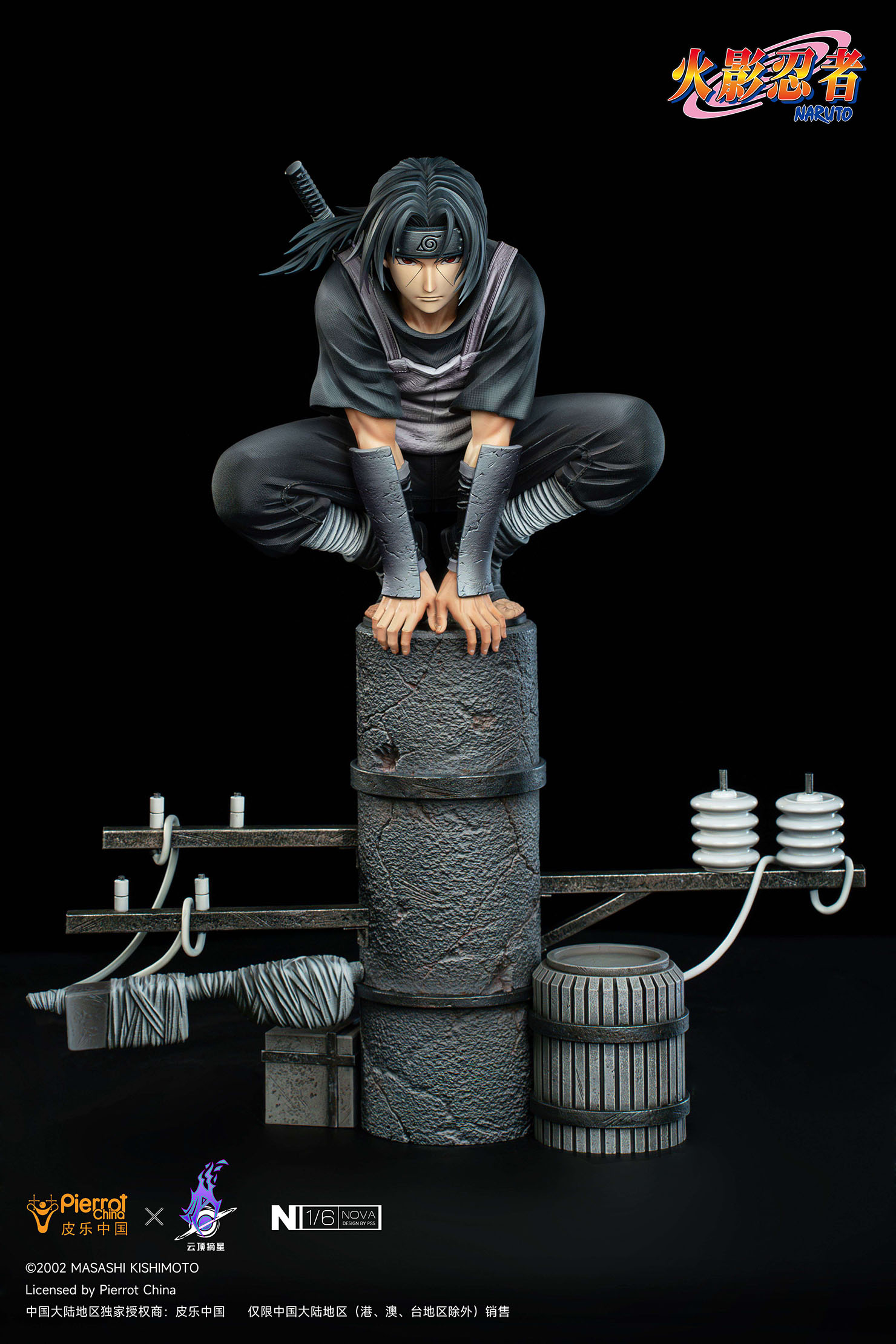 Pre-sale Work Naruto Anbu Uchiha Itachi 1/6 Statue Scale 1/6 size Normal version H31*W26.5*D11.5cm EX version H42*W38.5*D25cm(GK)-KWII-GK