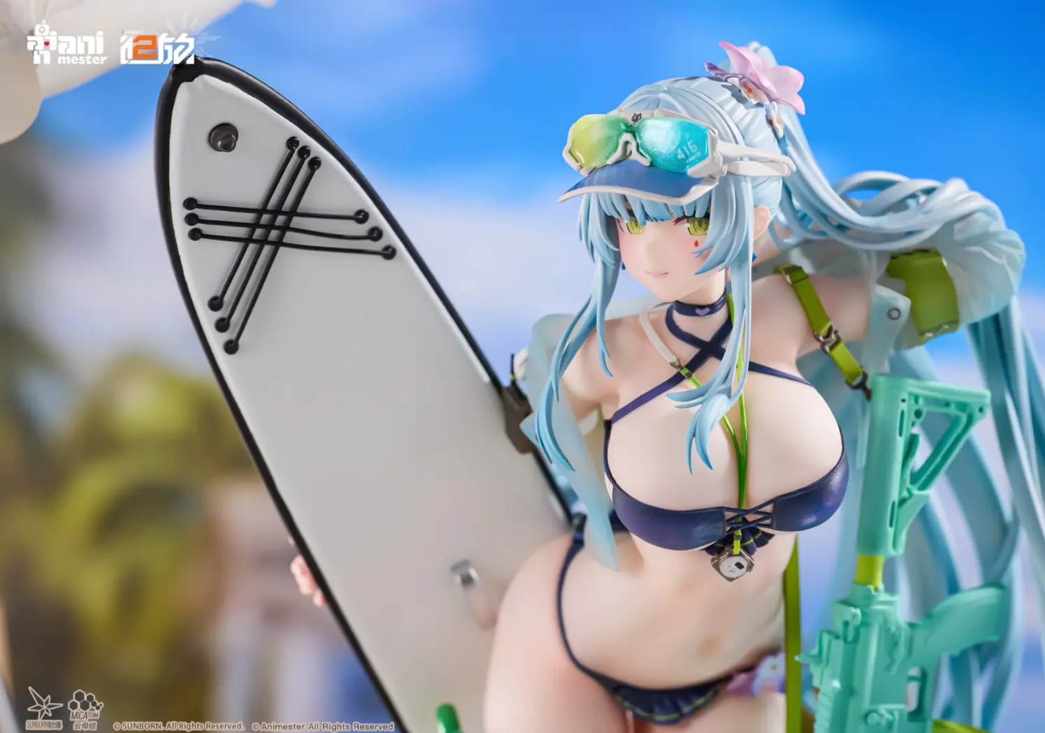 AniMester - Girls Frontline 2: Exilium HK416 Cerulean Breaker Ver 1/7 Figure (Licensed) Statue 