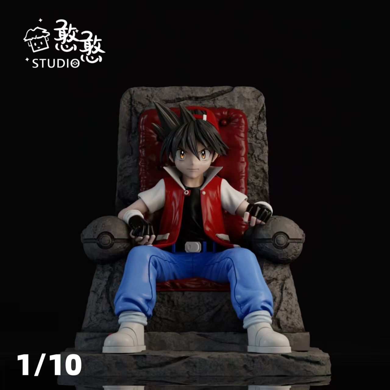 Pokemon Throne Red Statue(GK) - Han Han Studio