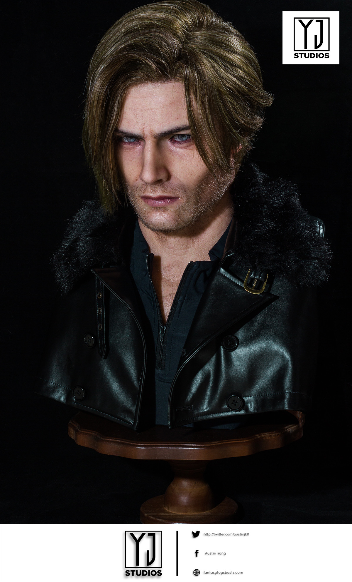 YJStudios Resident Evil 9 Requiem 1:1 Bust of Leon Scott Kennedy