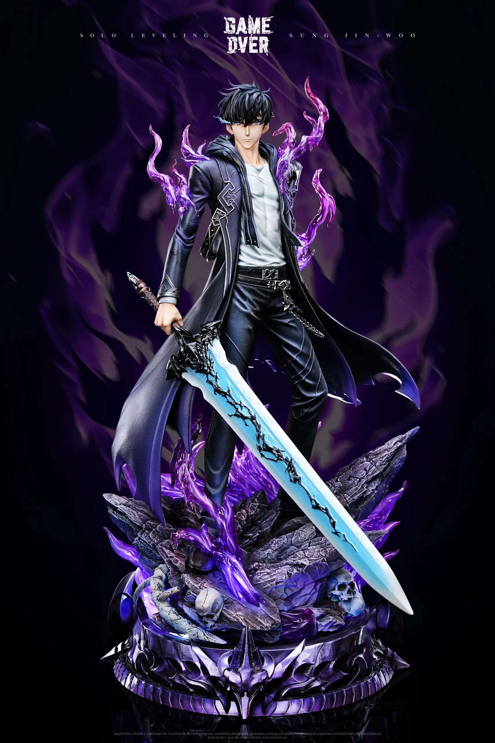 Game Over Studio - Solo Leveling Shadow Monarch Sung Jin-Woo Statue