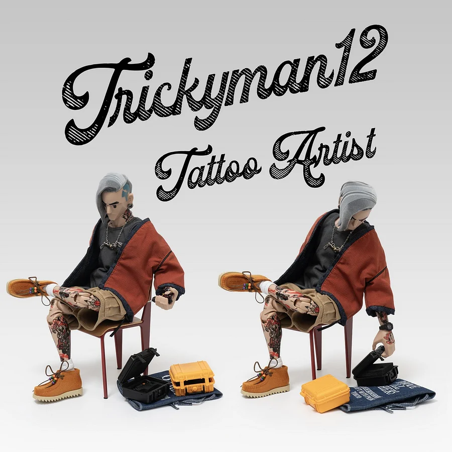 TrickyMan12 - 1/6 scale Tattoo Artist 2 Special Edition FB-10090-B Action Figure Statue 