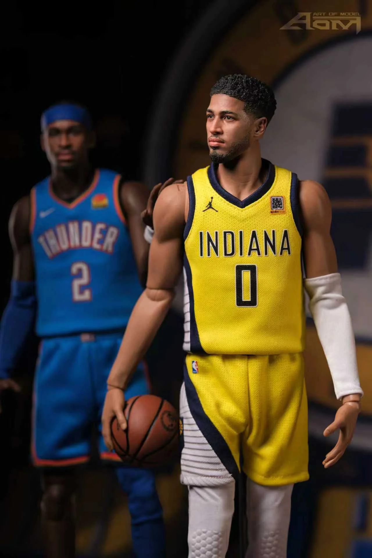 AOM TOYS - 1/6 Haliburton NBA Finals Set NBA Statue 