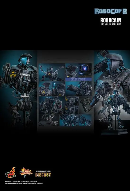 Hottoys - RoboCop 2 RoboCop & RoboCain 1/6th scale Collectible Figure MMS827 MMS828 (Licensed)Action Figure