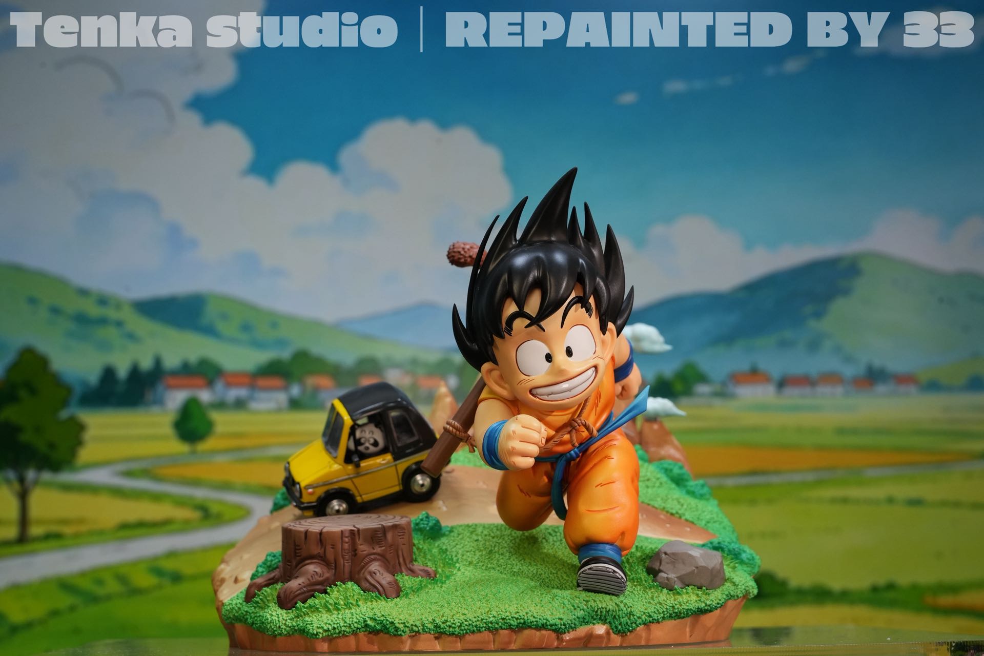 Tenka Studio Running Kid Goku Dragon Ball statue