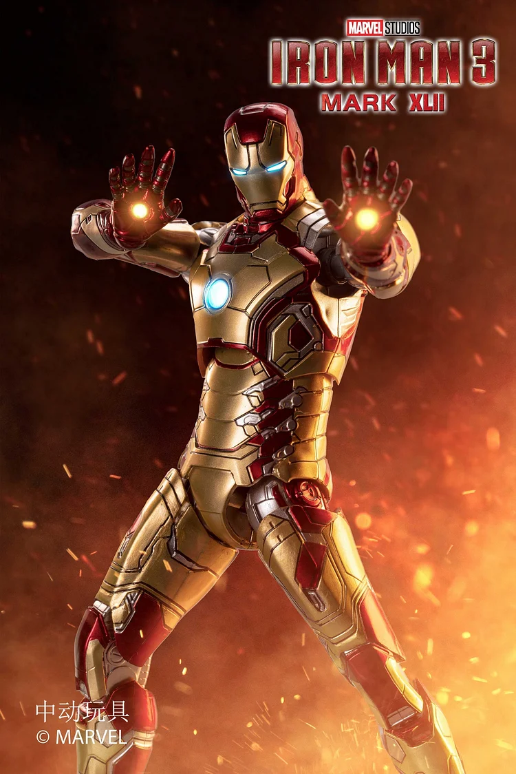 Marvel  Iron Man 3 Mark Xlii 1/10 Action Figure,Statue GK , Middle East Studio, In stock