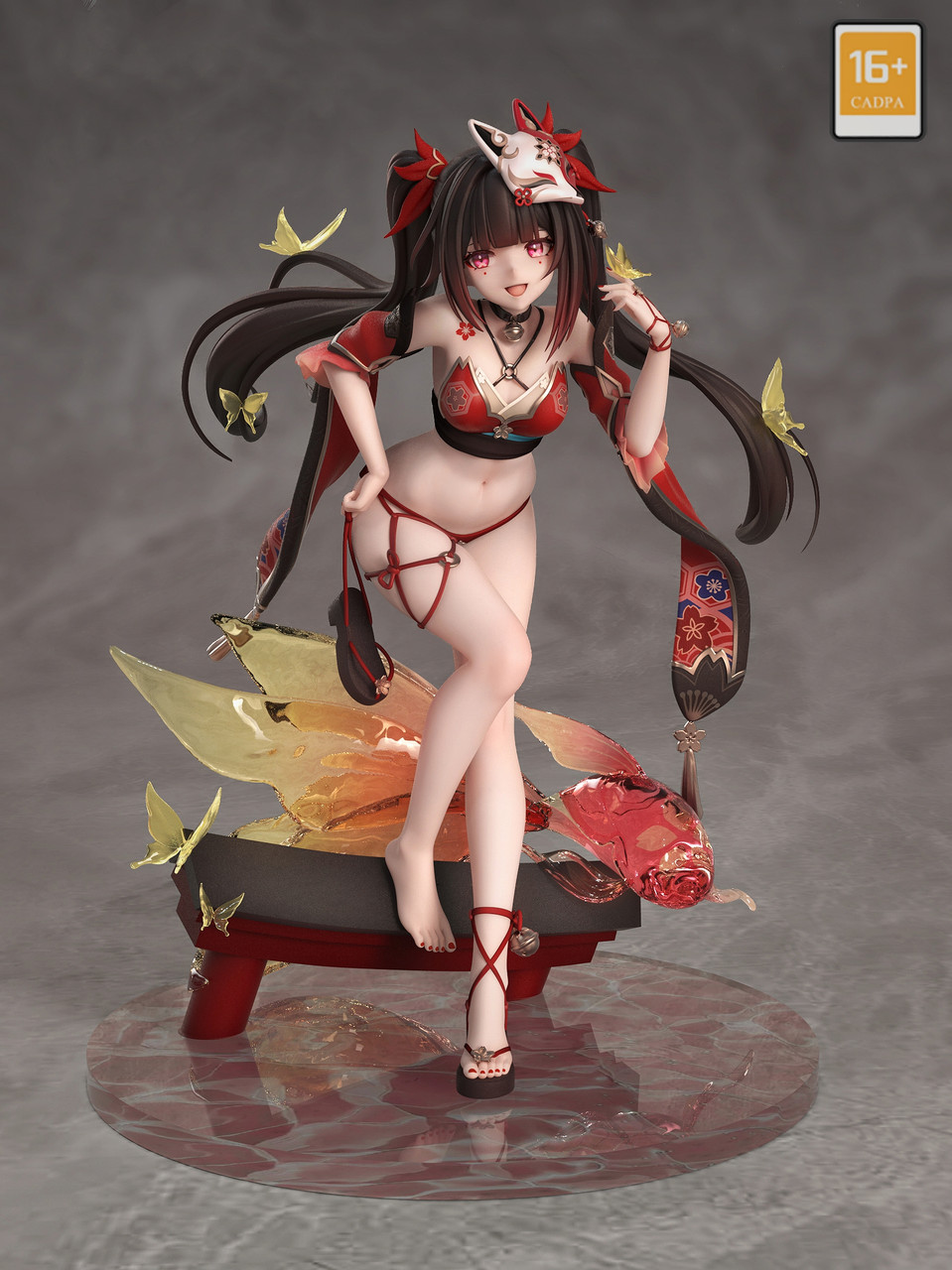 In stock - Honkai Impact 3rd Masked Fool Fireworks 1/4 Statue GK (Adult 18+), Hun Yu Studio