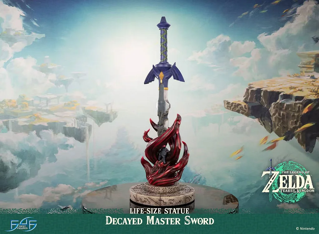 First 4 Figures - The Legend of Zelda: Tears of the Kingdom Decayed Master Sword Life-Size Statue Licensed 