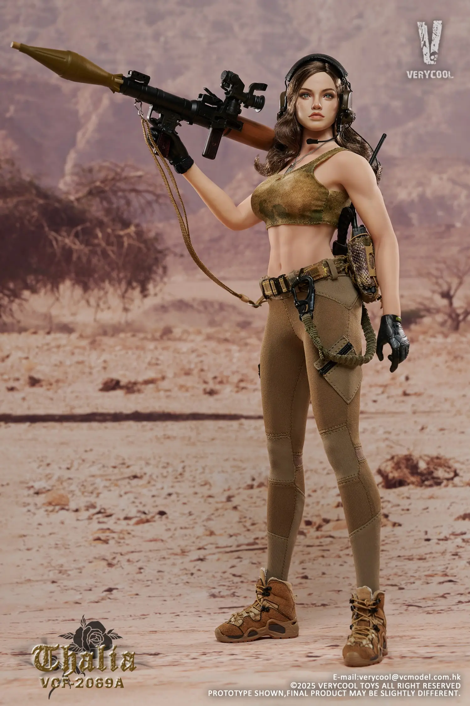 VERYCOOL -VCF-2069 Desert female soldier -Thalia (Licensed) 1/6 Scale Action Figure 