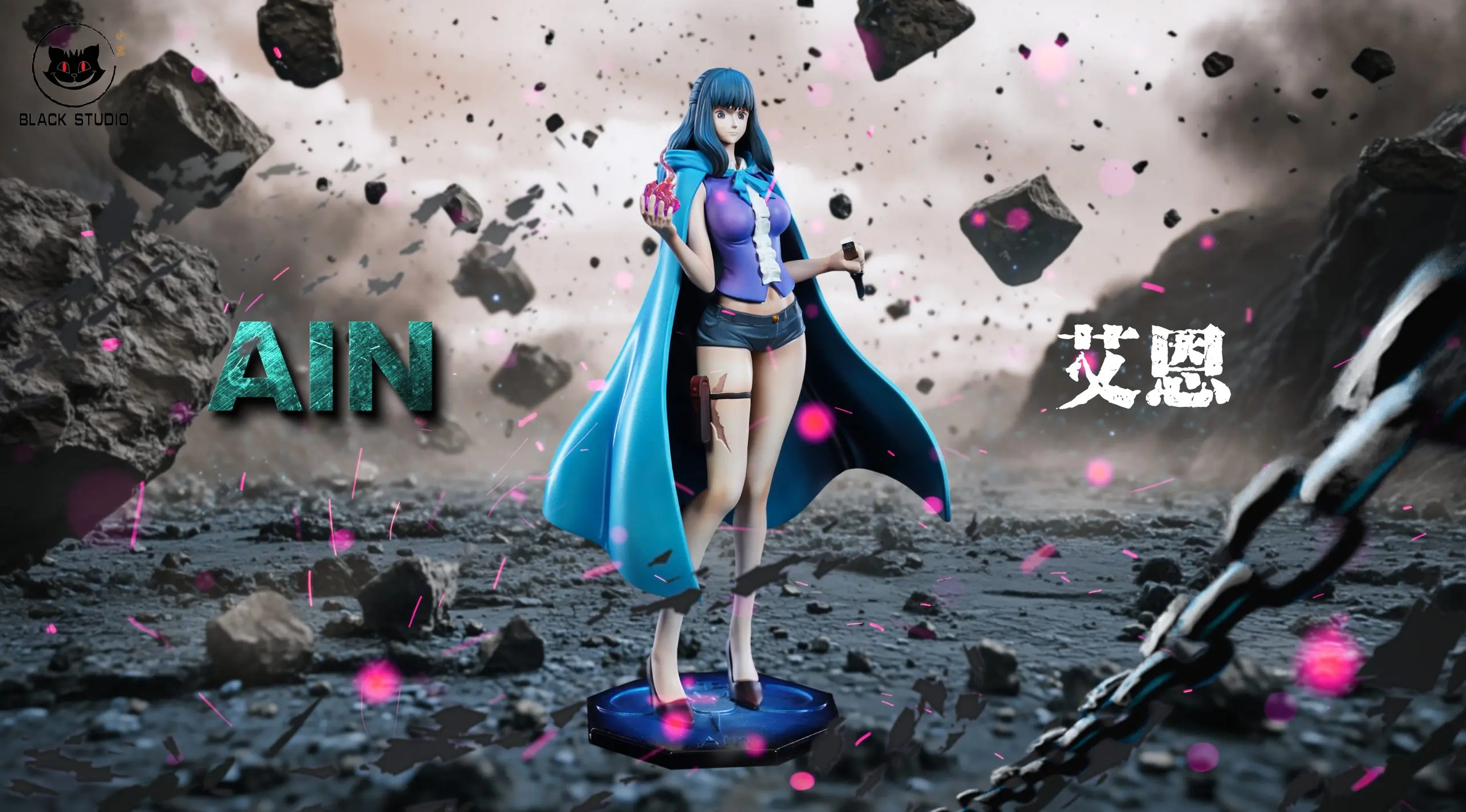 Black Studio - One Piece Bins X Ain  Statue(GK)