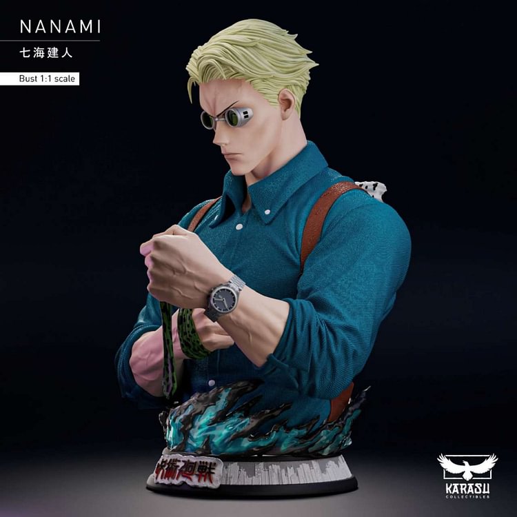 Jujutsu Kaisen Nanami Kento 1/1 & 1/2 Statue (GK), Karasu Collectibles Studio, Pre-sale-KWII-GK