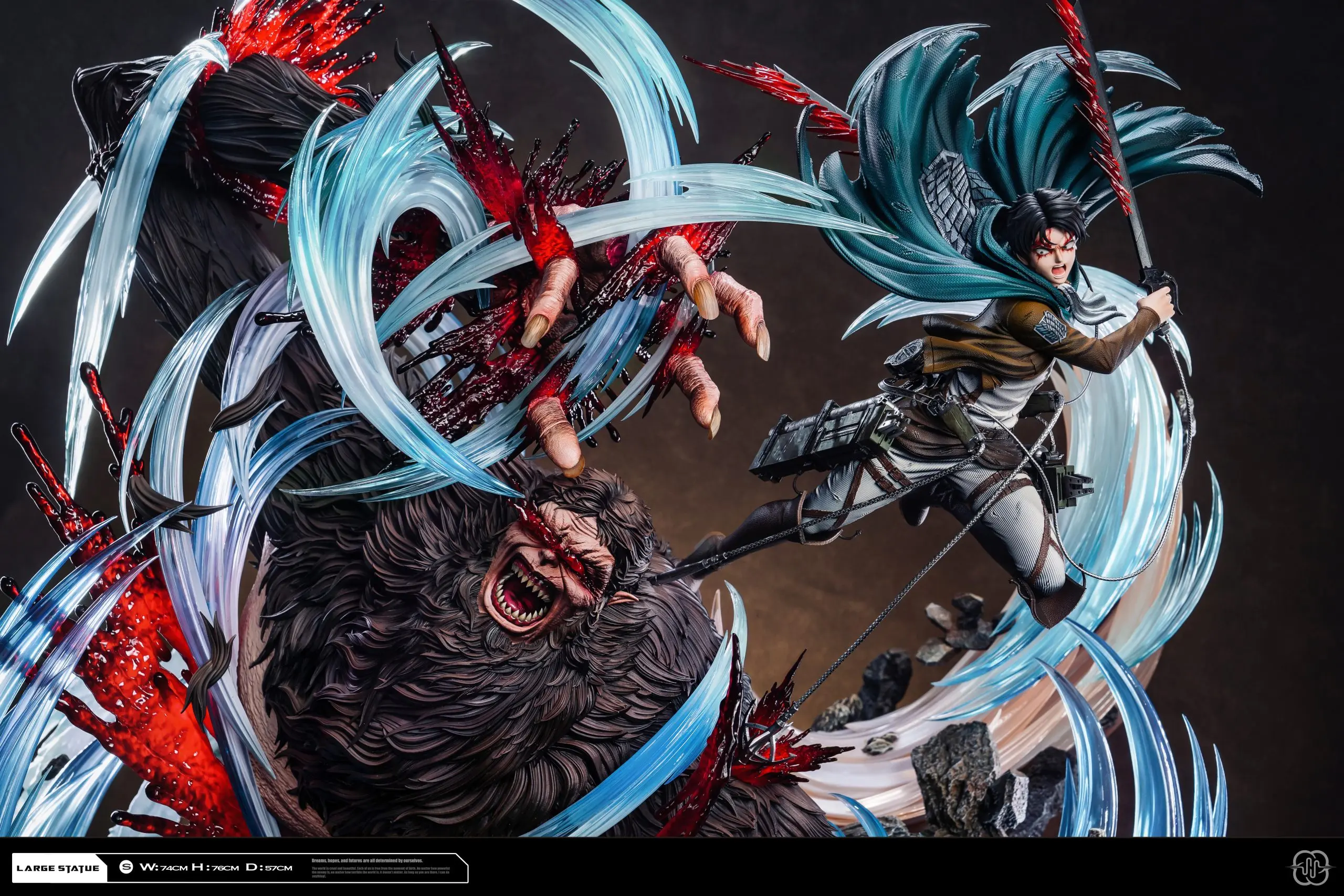 Hertz Studio - Attack on Titan 2.0 Ackerman Levi vs Zeke Statue(GK)