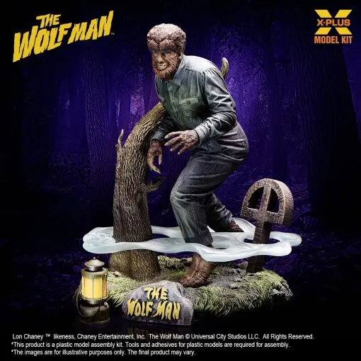 X-PLUS PLEX Studio - 1/8 Scale Lon Chaney Jr. as Wolf Man Plastic Model Kit 411-200150CP (Licensed)Statue(GK)