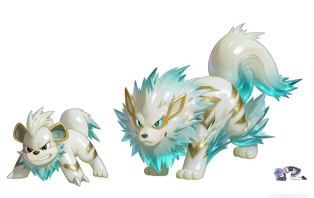 Duan Zao Jiang Studio - Arcanine Evolution Set Pokemon Statue