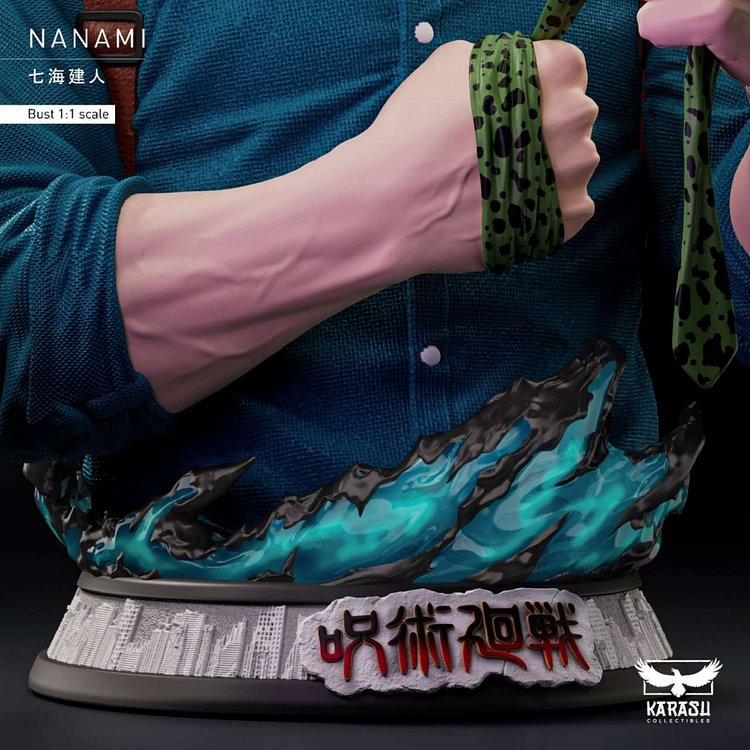 Jujutsu Kaisen Nanami Kento 1/1 & 1/2 Statue (GK), Karasu Collectibles Studio, Pre-sale-KWII-GK