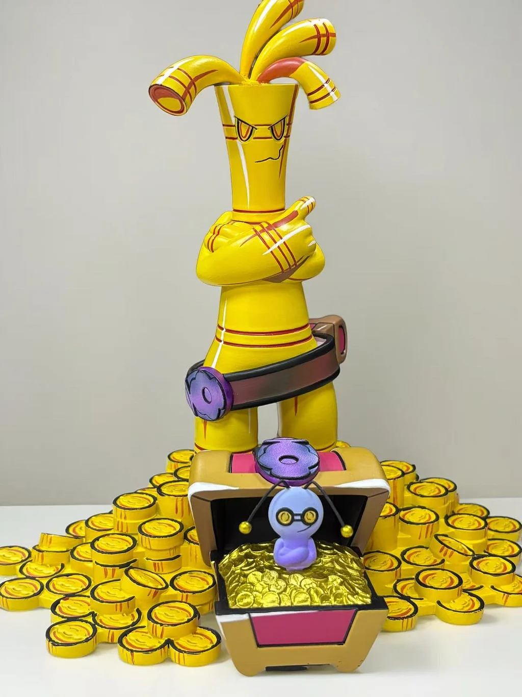 Ymg Studio - Pokemon Gholdengo + Gimmighoul Statue 