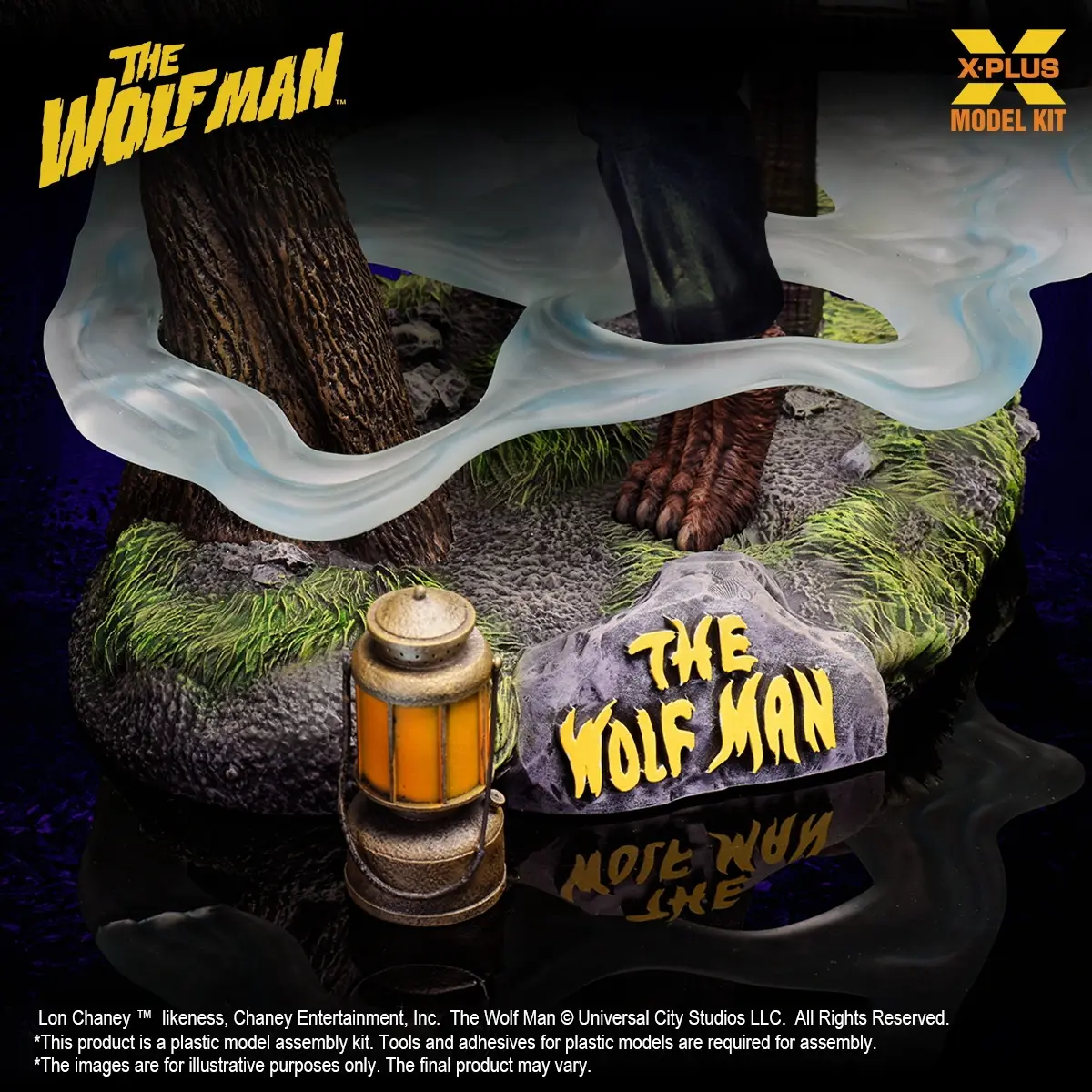 X-PLUS PLEX Studio - 1/8 Scale Lon Chaney Jr. as Wolf Man Plastic Model Kit 411-200150CP (Licensed)Statue(GK)