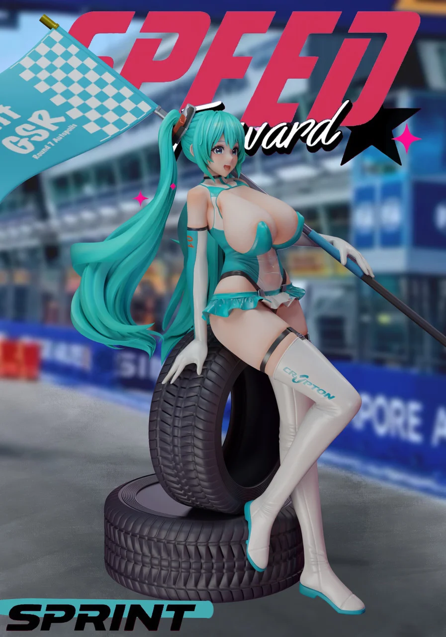 SC Studio - Racing Girl Hatsune Miku Statue 
