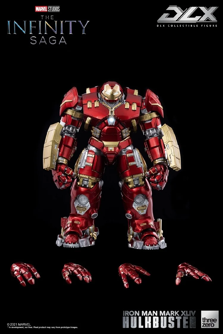  DLX Iron Man Infinity Legend Mark 44 Hulkbuster Action Figure, Threezero Studio, In stock