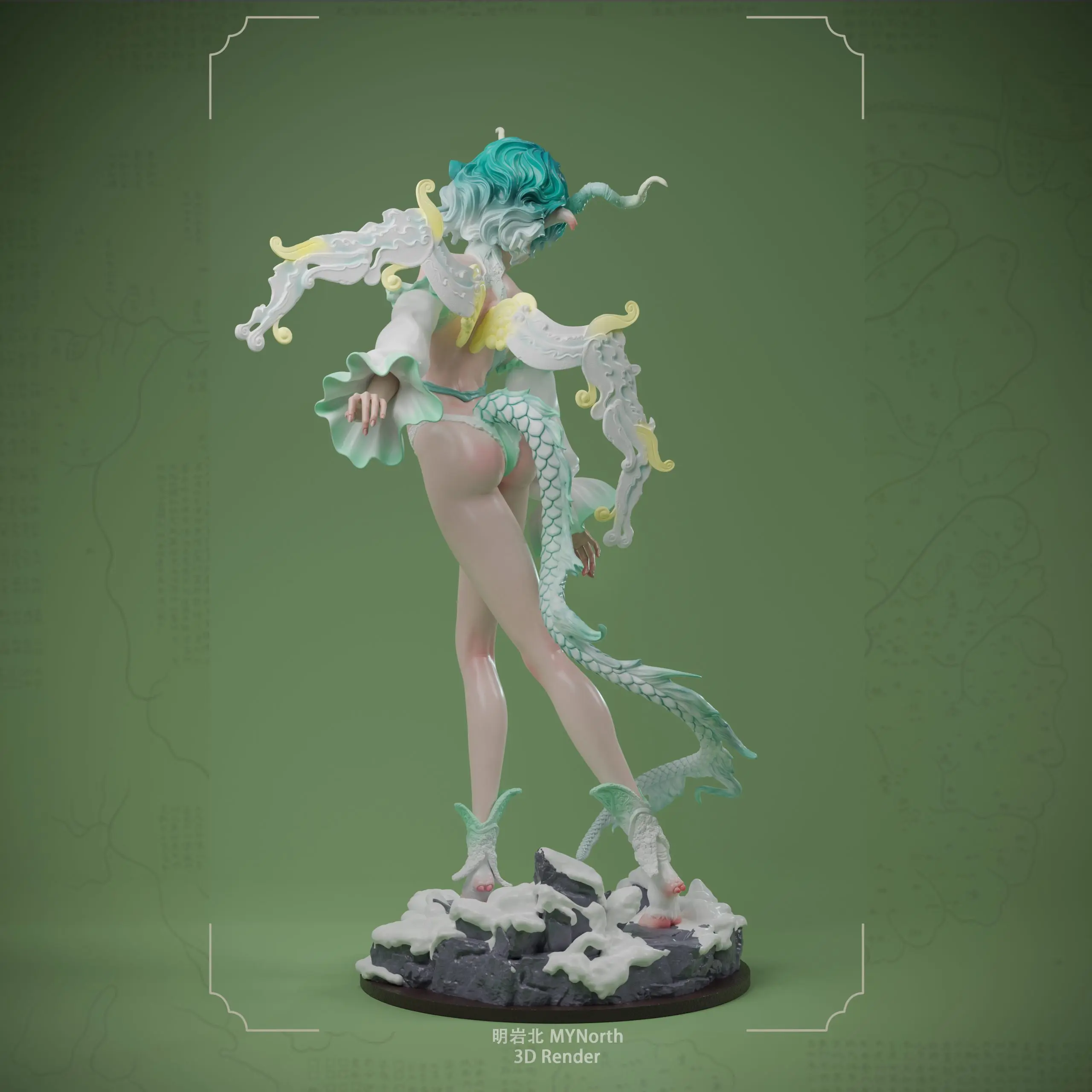 ZN Studio - Original Shanhai Bai Ze White Model Kit Statue(GK)