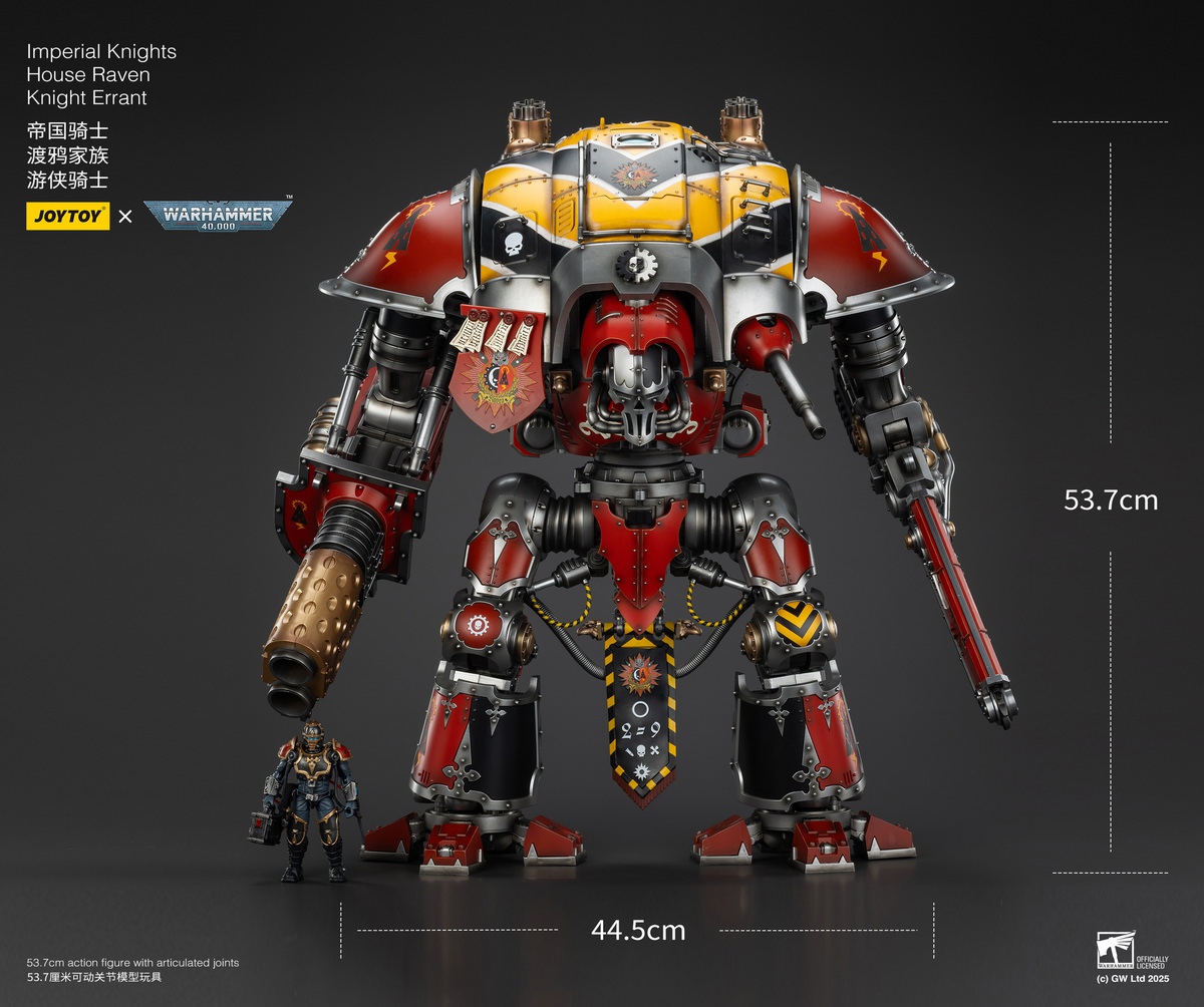 Ultramarines Relic Secundus Armour & Imperial Knights House Raven Knight Errant JT01536 JT9305 (Licensed) Statue(GK) - JOYTOY-KWII-GK
