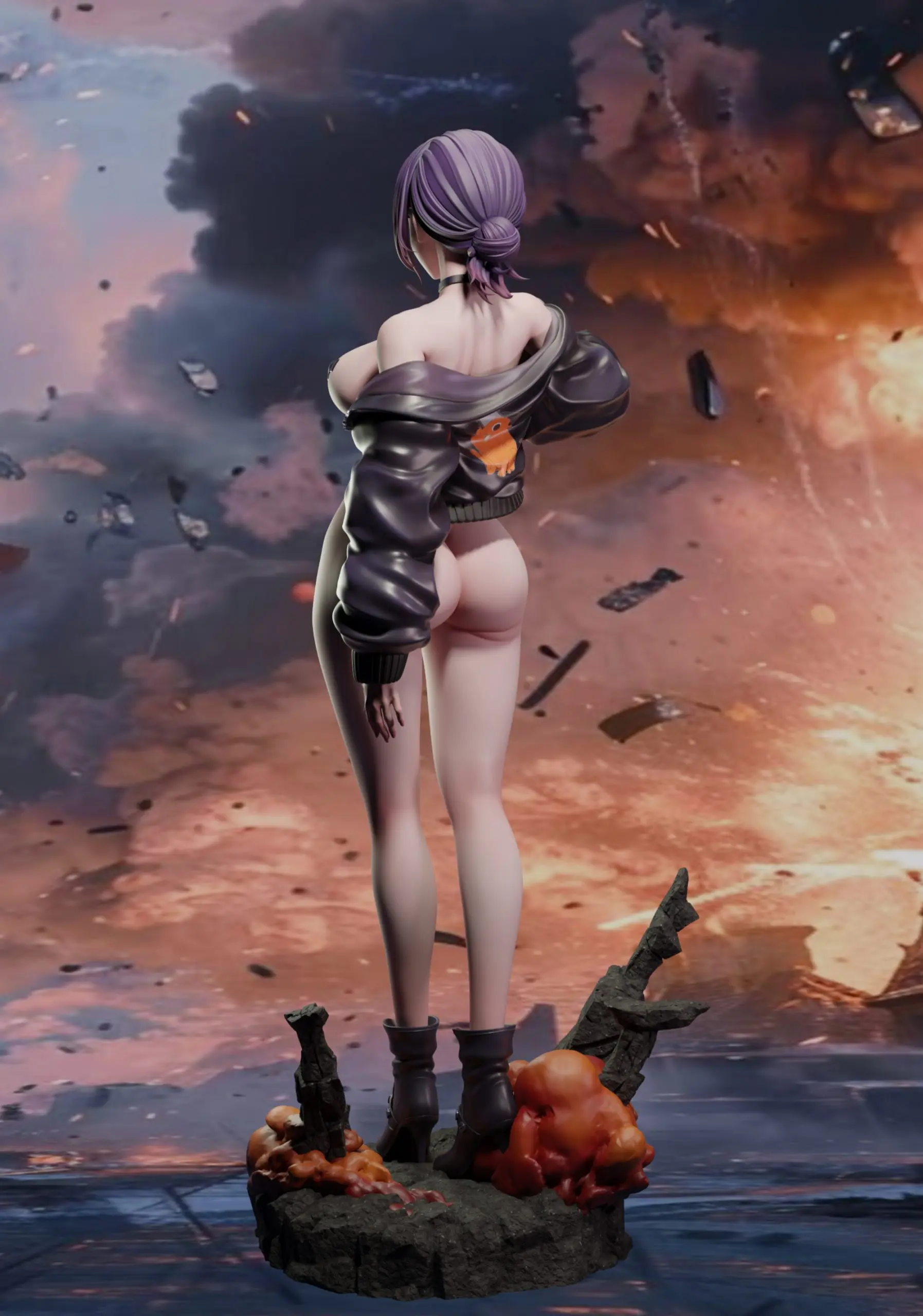 BGA Studio - Chainsaw Man Trendy Clothing Reze Statue 