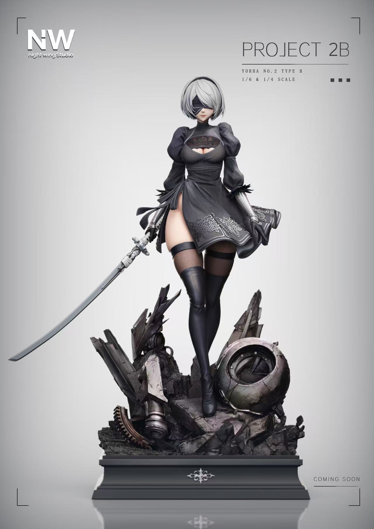 Night Wings Studio 2B NieR Statue