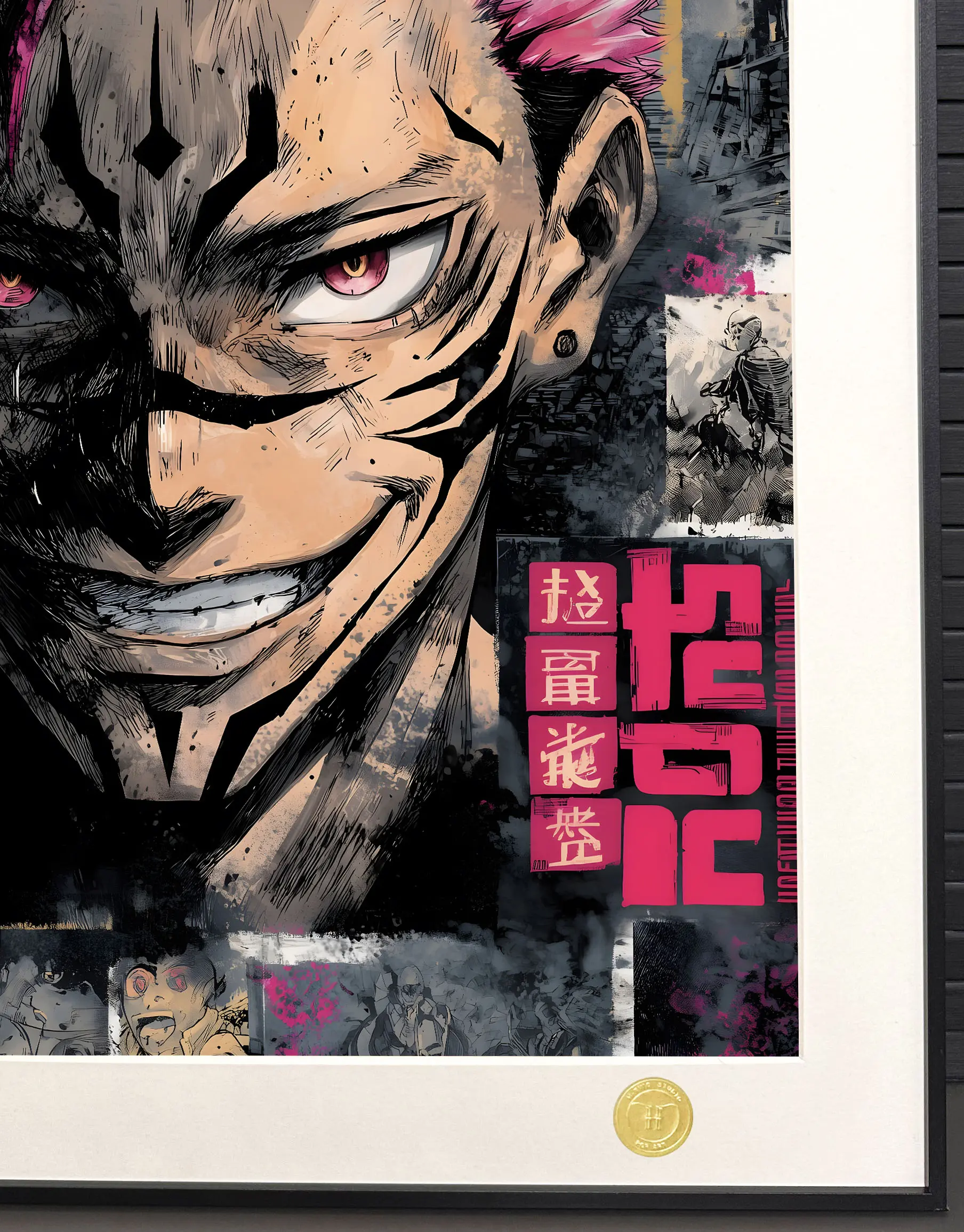 H-TWO Studio - Poster Sukuna Itadori Yuji Anime Decorative Painting Jujutsu Kaisen