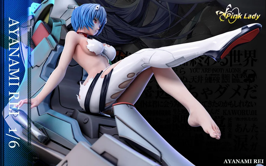 Neon Genesis Evangelion Soryu Asuka Langley & Ayanami Rei Statue(GK)-Pink Lady Studio