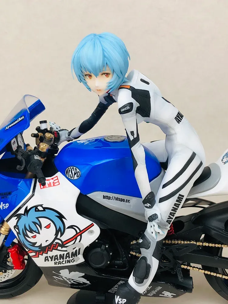 Neon Genesis Evangelion-Asuka Langley & Rei Ayanami 1/6 Motorcycle GK Statue (Licensed)-Dragon Stone Studio Pre-Order-KWII-GK