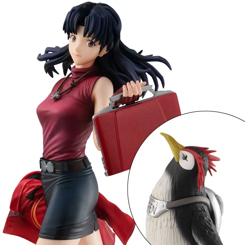 MegaHouse - GALS Series Rebuild of Evangelion Misato Katsuragi & Penpen Complete Figure (Licensed)  Statue(GK)