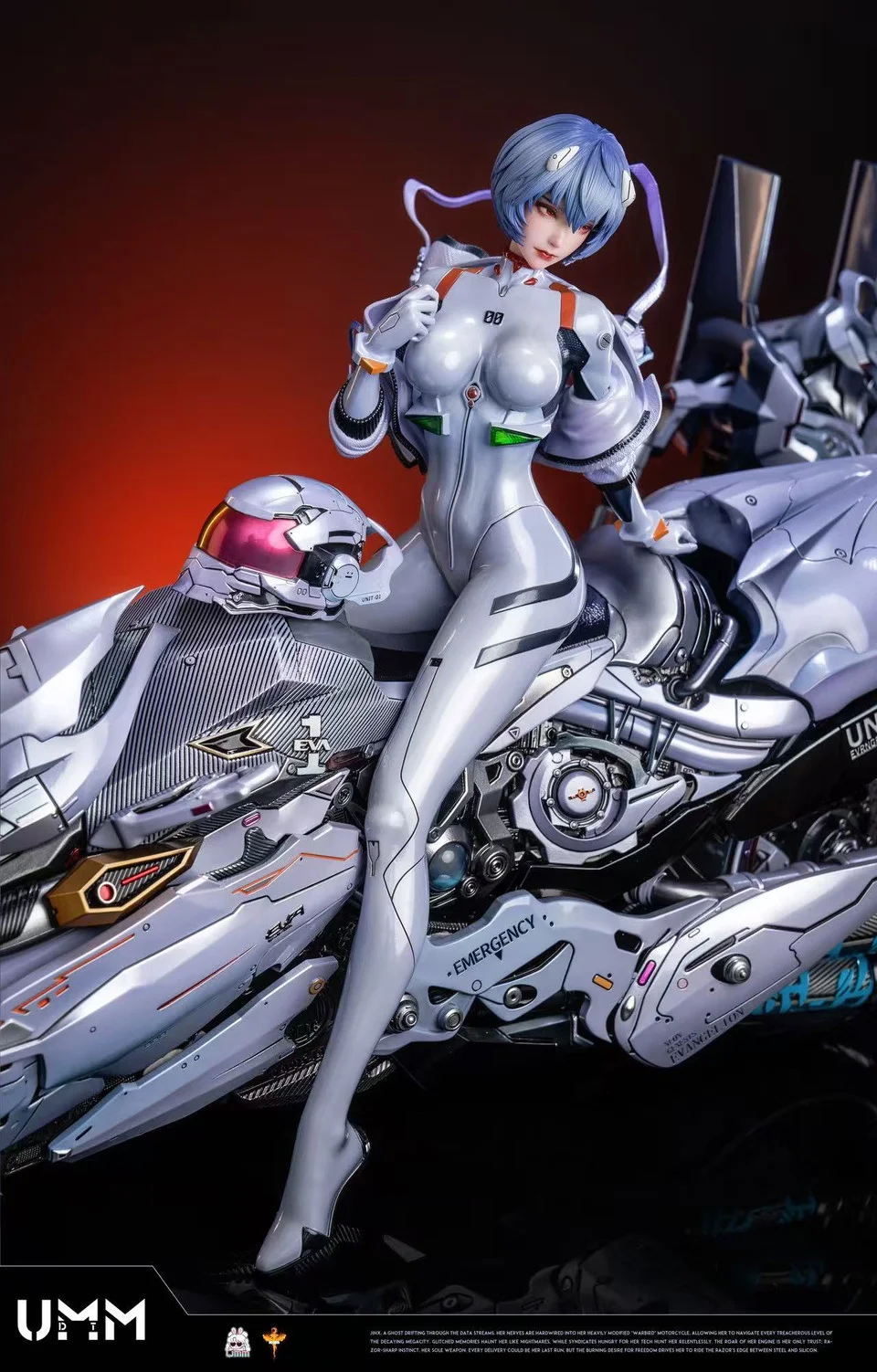 DT Studio - Neon Genesis Evangelion Ayanami Rei sci-fi motorcycle Statue(GK)