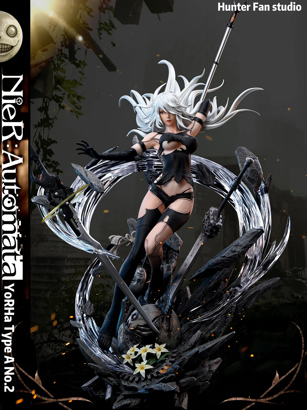 In stock-NieR:Automata YoRHa Type A No.2 1/4 & 1/6 Scale Statue (GK) Figure-Hunter Fan Studios 