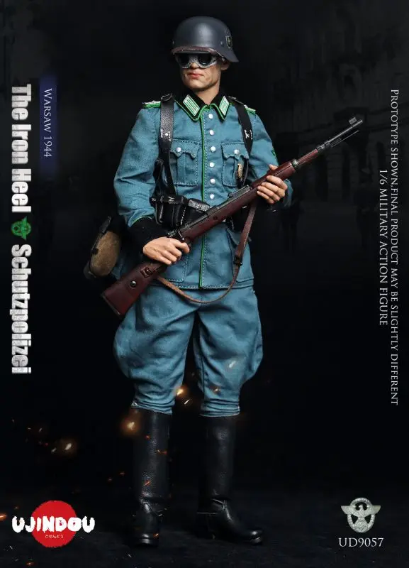 UJINDOU - 1/6 The Iron Heel-WWII German Schutzpolizei Warsaw 1944 UD9057 (Licensed)Statue