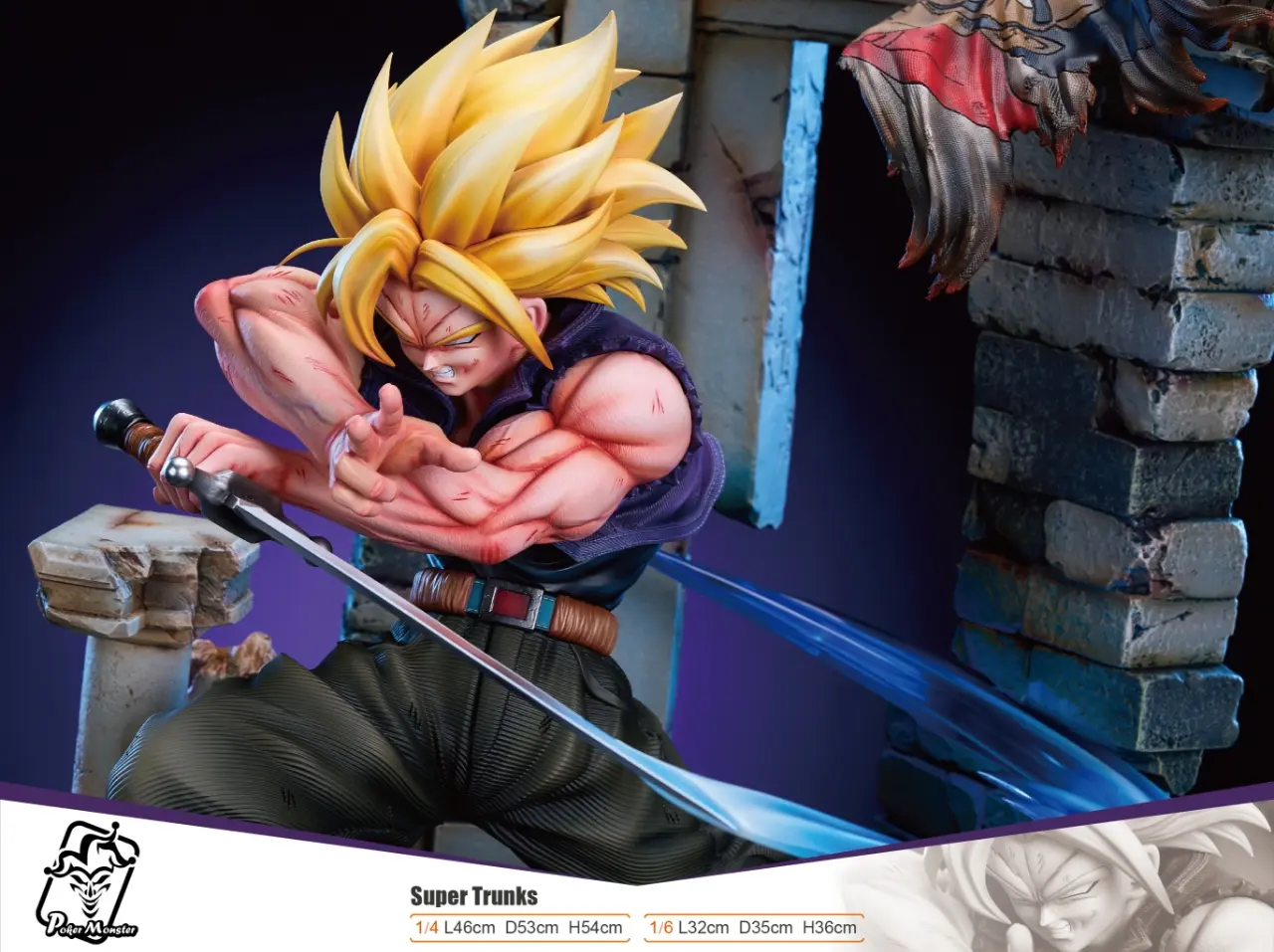 Poker Monster Studio - Dragon Ball Super Trunks Statue(GK)