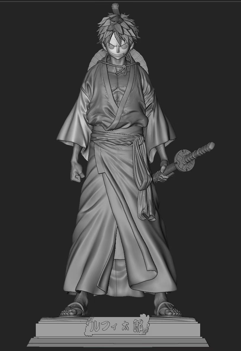 Pre-sale Private Luffy One Piece One Piece GK Limited Edition Statue Model Work Private Luffy Size Height 23(GK)-KWII-GK