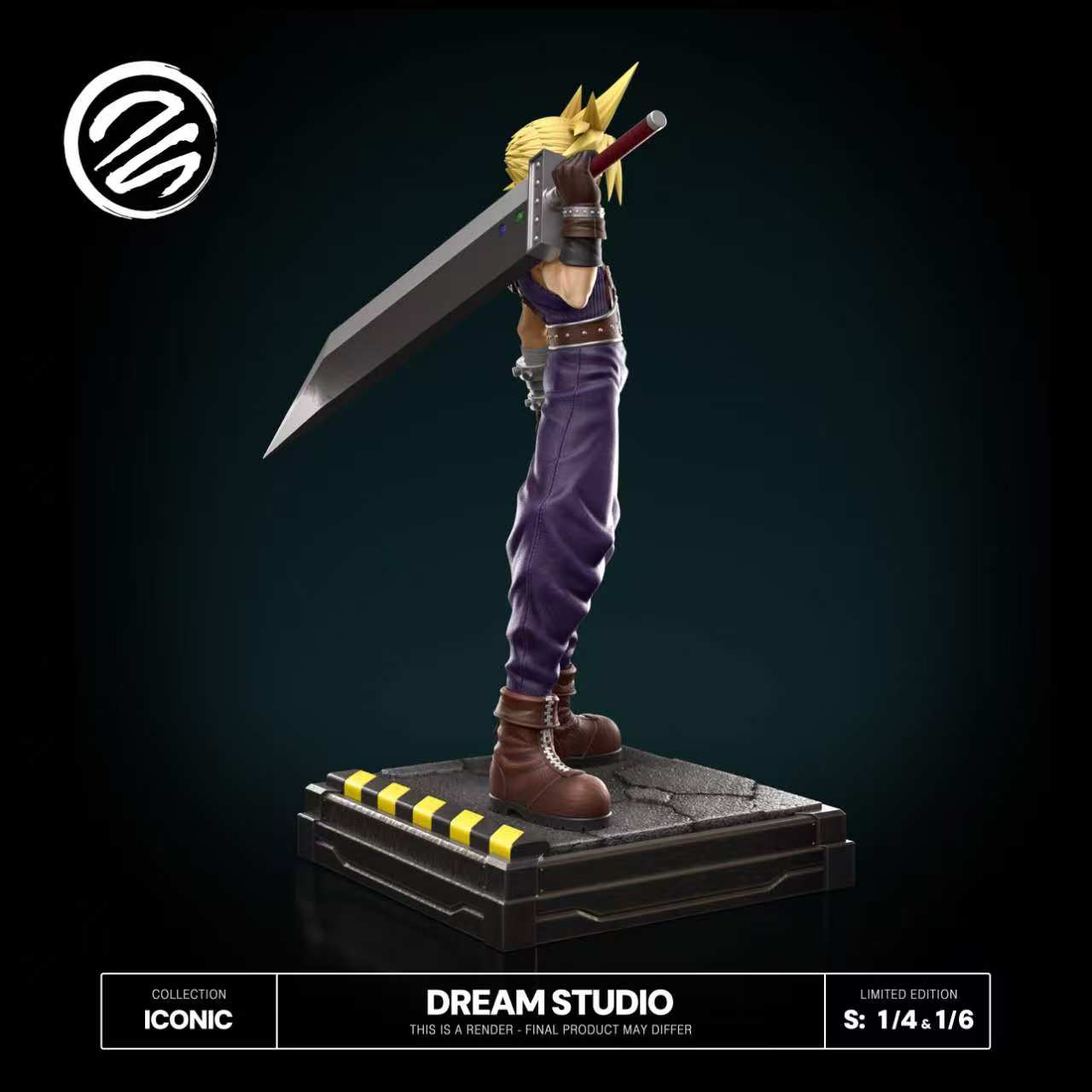 Pre-sale Character name Final Fantasy 7 - Cloud Scale 1/4, height 52 width 36 length 36cm Scale 1/6, height 35 width 29 length 17cm (GK)-KWII-GK