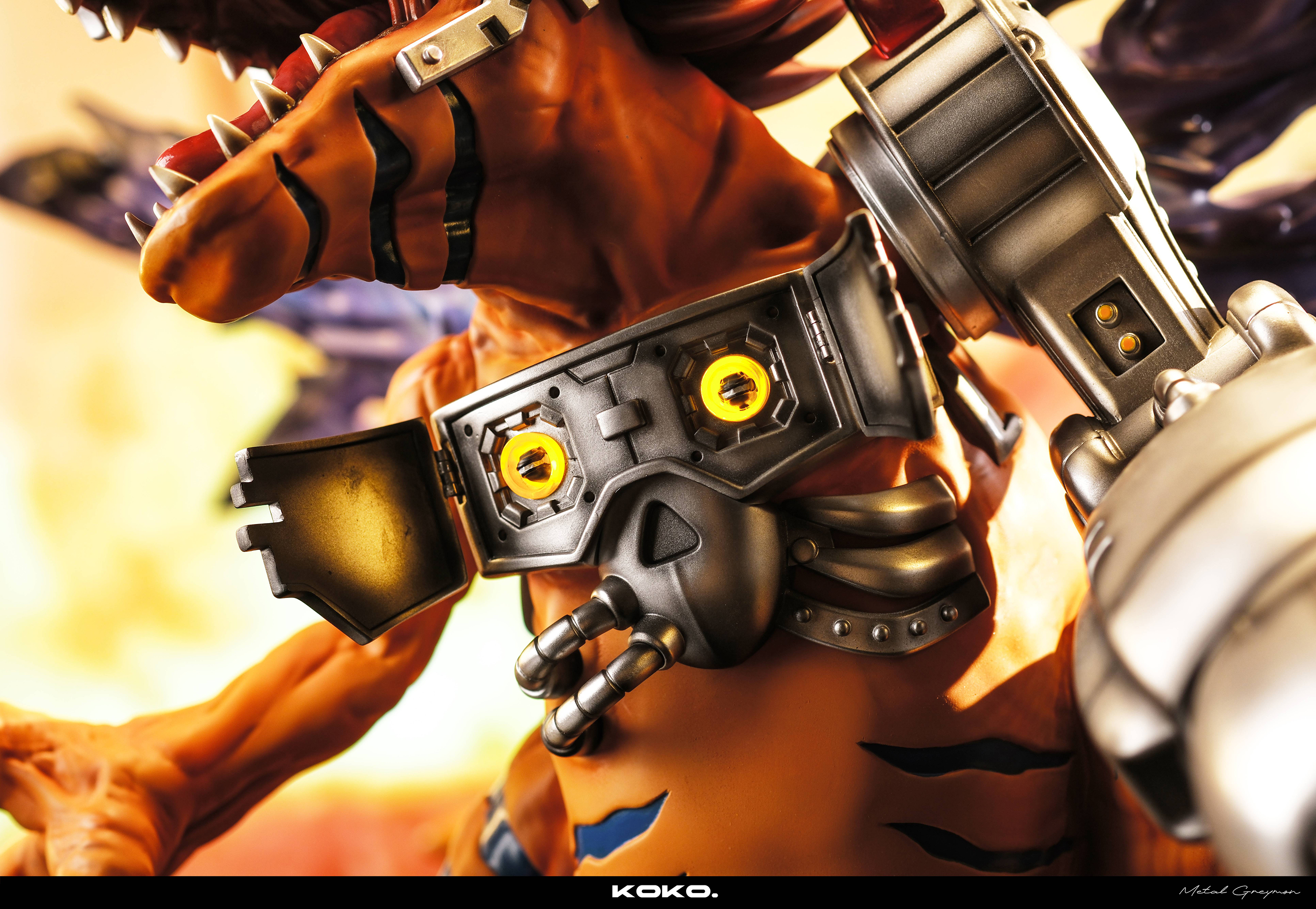 Digimon Metal Greymon Statue GK, Koko Studio, pre-sale