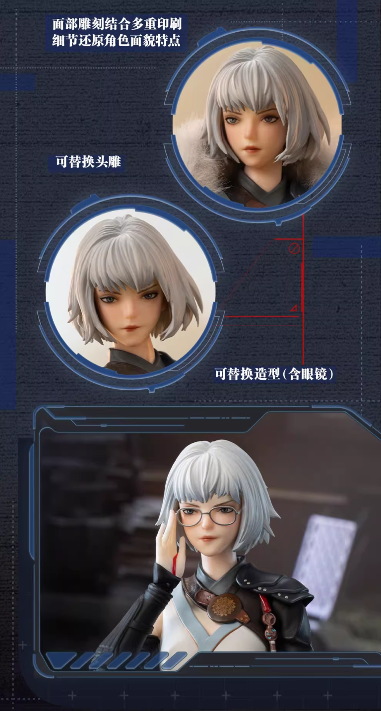  Ling Cage Series Bai Yue Kui 1/8 Scale Articulated Figure (Licensed) - POP MART