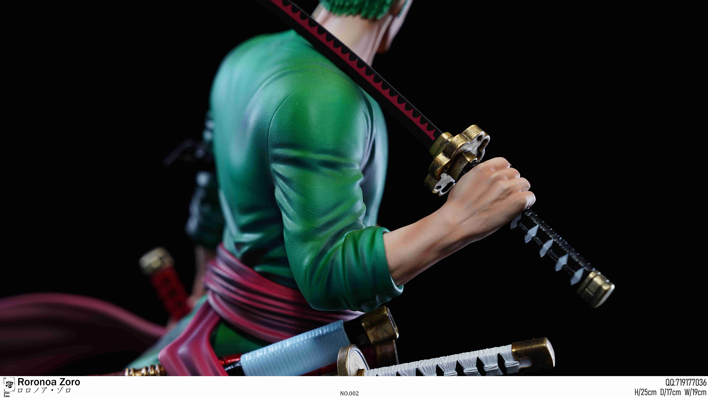 Pre-sale Straw Hat Pirates Roronoa Zoro One Piece GK data 25cm width 17cm depth 19cm (including base) (GK)-KWII-GK