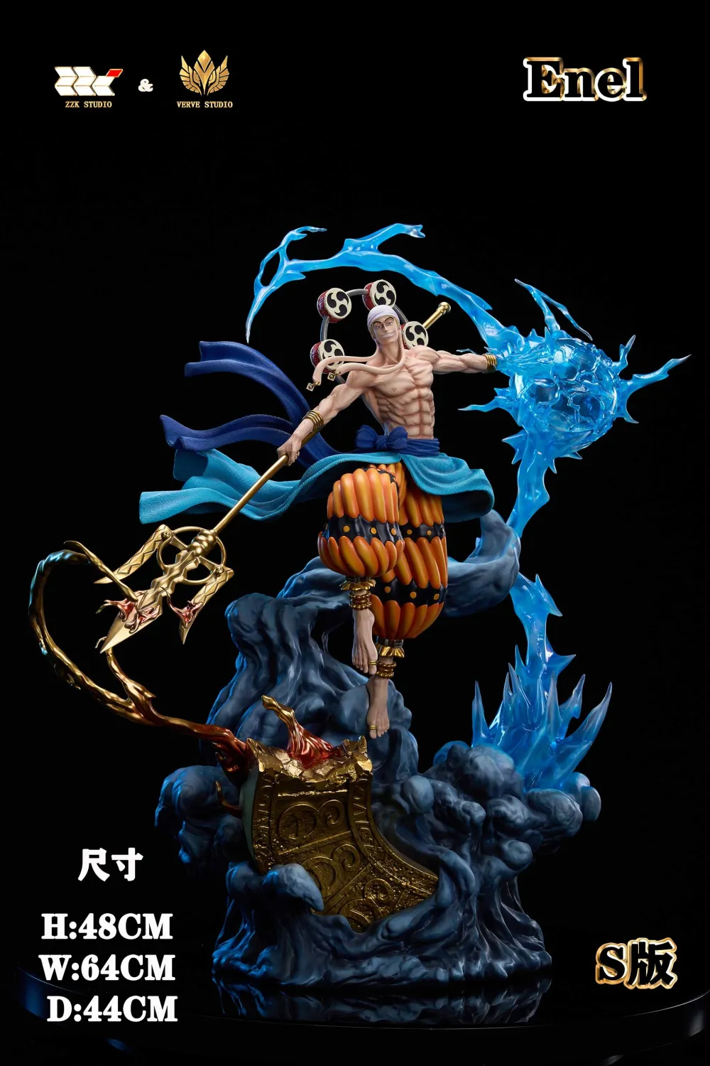 Verve Studio X Zzk Studio - One Piece God Enel  Statue 