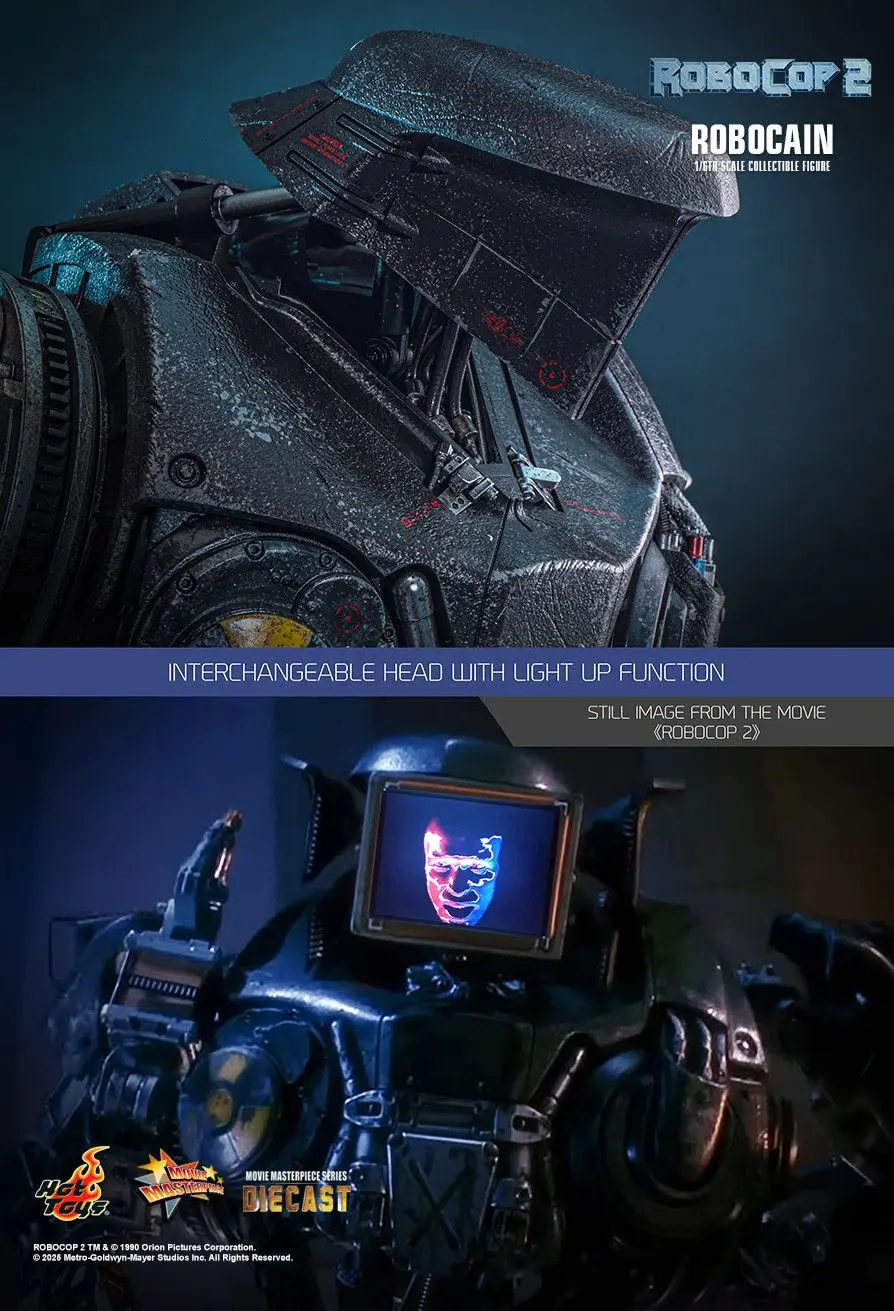 Hottoys - RoboCop 2 RoboCop & RoboCain 1/6th scale Collectible Figure MMS827 MMS828 (Licensed)Action Figure