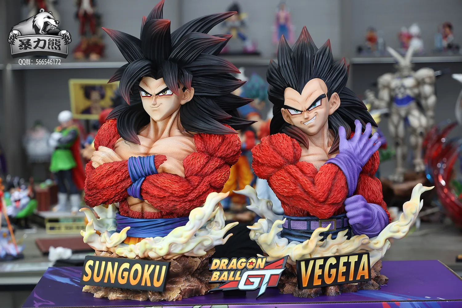Violent Bear Studio-Dragon Ball SSJ4 Son Goku 1/2 Bust Statue(GK)