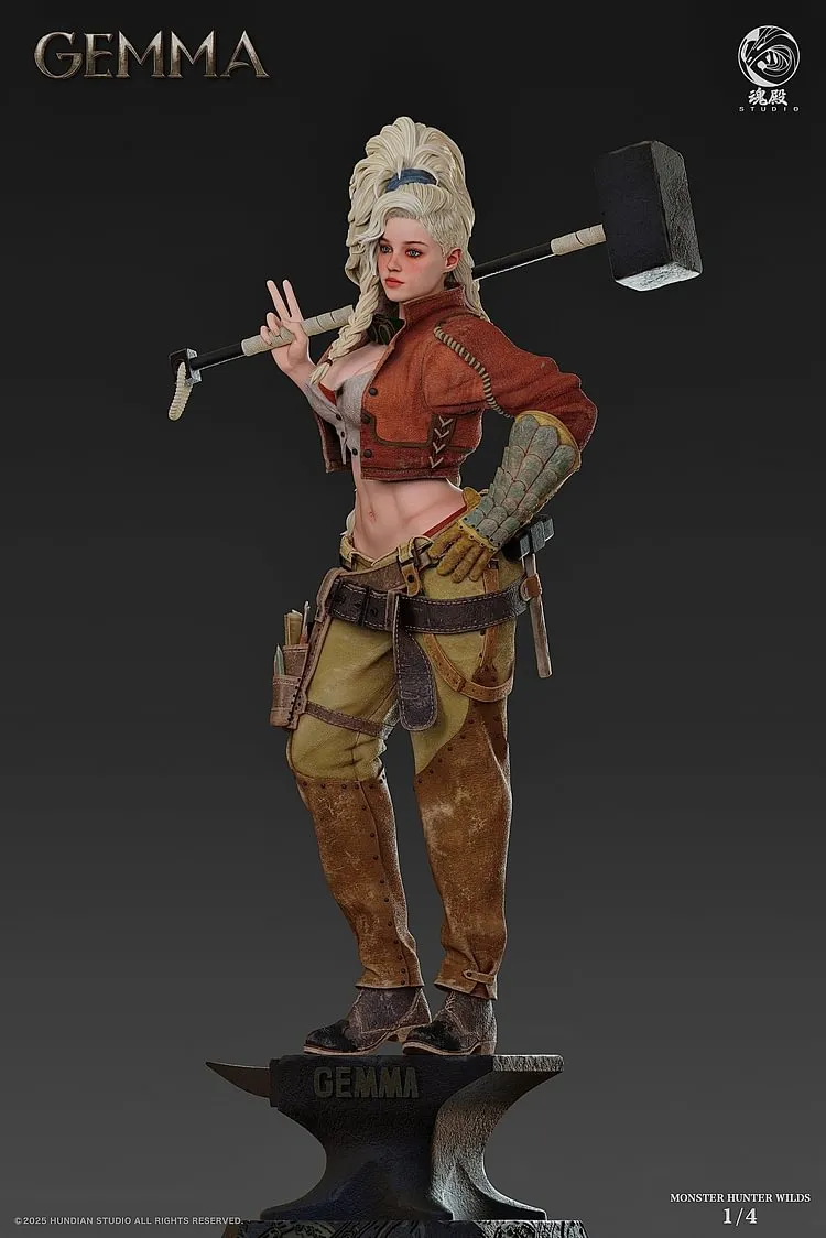 MONSTER HUNTER GEMMA 1/4  Statue GK(成人18+）(LICENSED)-HunDian Studio Pre-sale
