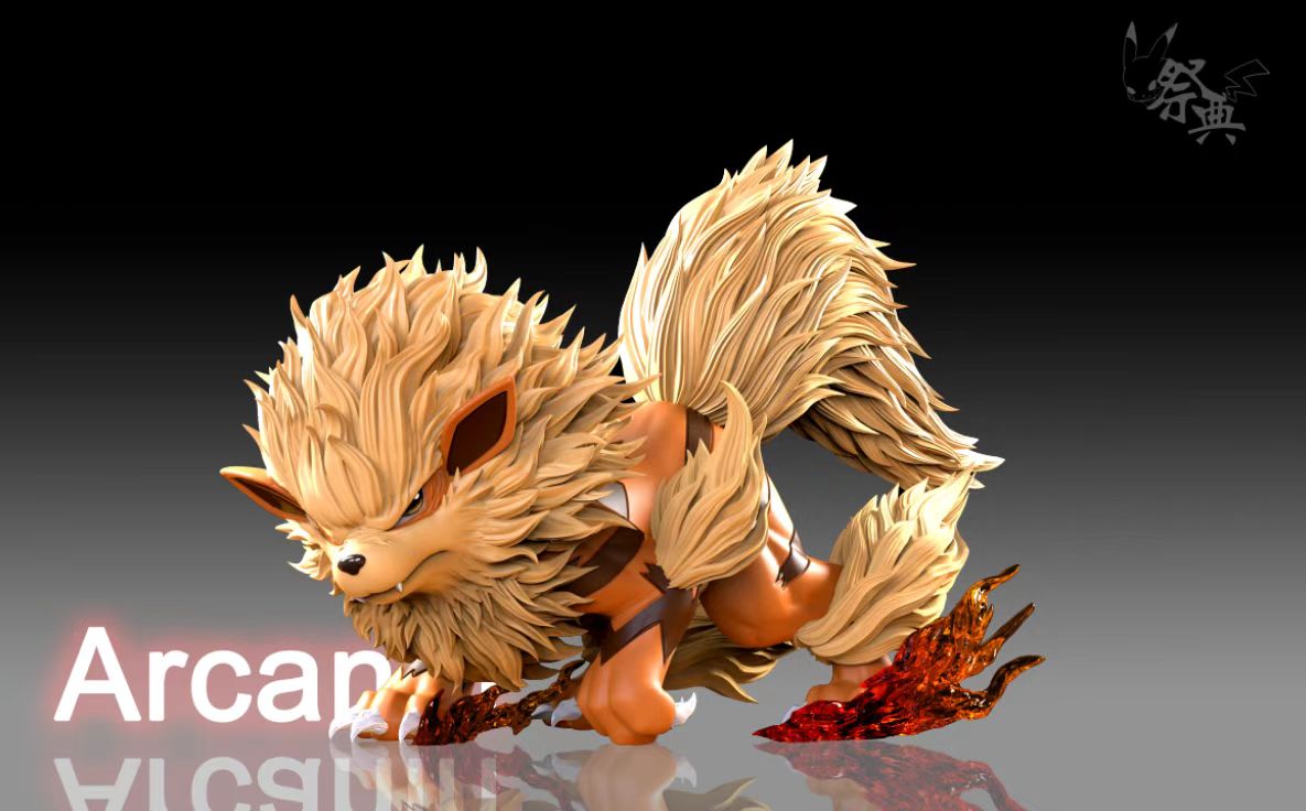 Jidian Studio Arcanine Blue Pokémon