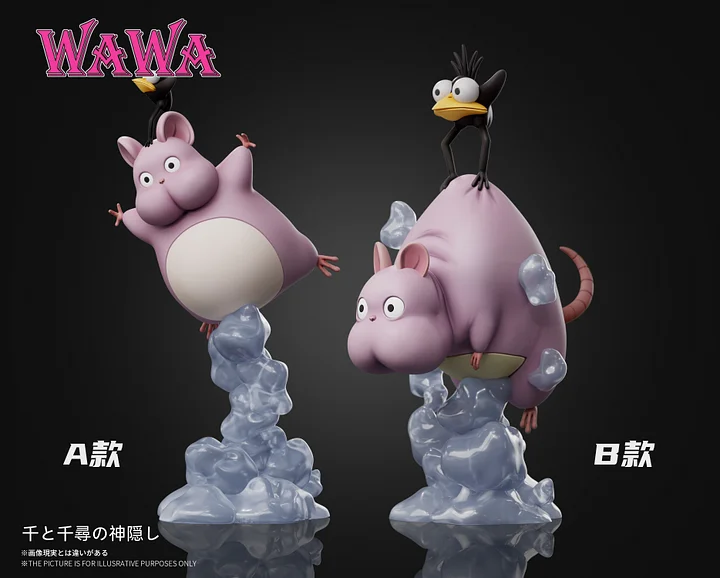 Spirited Away Hayao Miyazaki Desk Decoration Series Flying Boh Mini Figurine Statue(GK) -WAWA Studio 