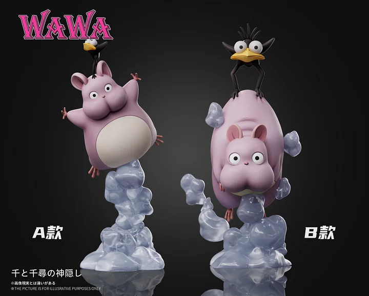 Spirited Away Hayao Miyazaki Desk Decoration Series Flying Boh Mini Figurine Statue(GK) -WAWA Studio 